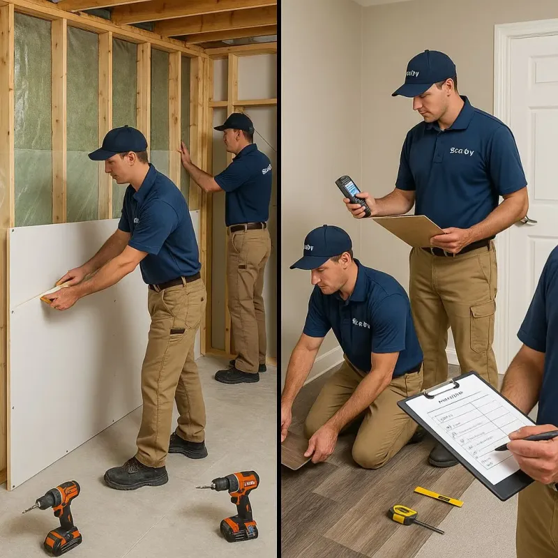 Repairs and Reconstruction process in East Dubuque, IL